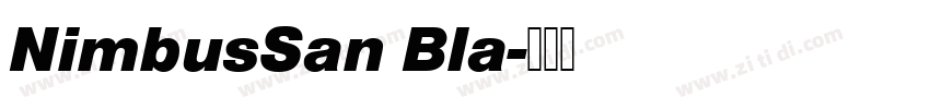 NimbusSan Bla字体转换